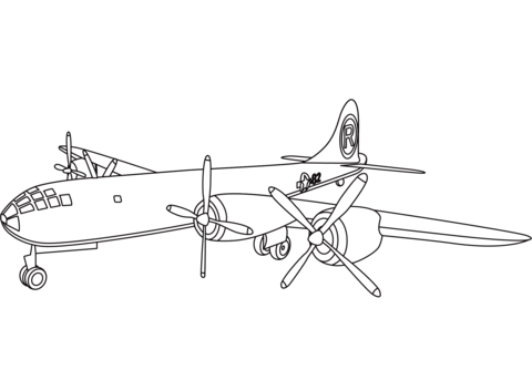 Enola Gay Coloring Page